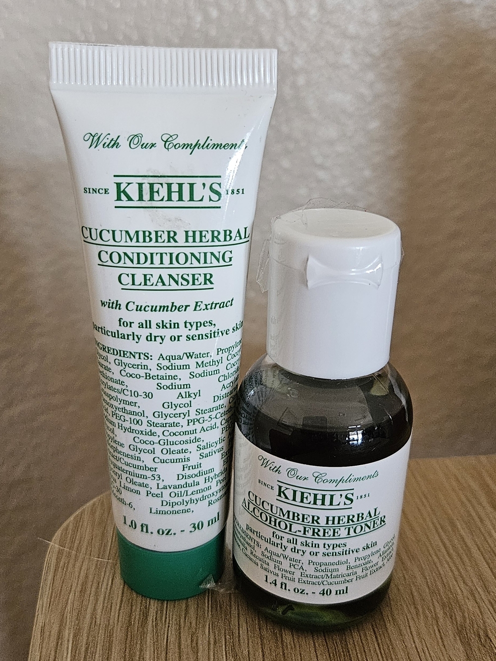 Kiehls - Cucumber Herbal Cleanser And Toner - Travel Size